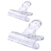 Z ZICOME 30 Pack Plastic Clear Clips Clamps, 1-1/2 Inch