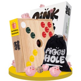 Spielario® Oink and Way Pig Game The Funny Family Game for Between Times Pig Hole More Excitation Through Tactical Dice The Pig Game as a Gift