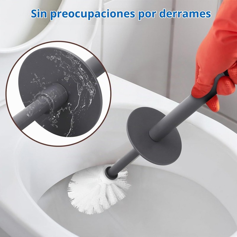 Juego de 2 Cepillos para Baño Ulable CP-JSE35 Gris Oscuro