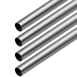 JoyTube 1/2" OD 304 Stainless Steel Tube 8" Length 1/25" Wall Thickness Weldable Tubing Round Metal Straight Pipe for Industry,Construction, DIY, Furnishing,Decoration,Crafts Model (4 Pcs)