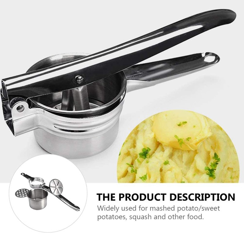 BESTOYARD Potato Masher Potato Ricer Stainless Steel Manual Squeezer Vegetable