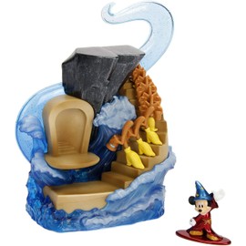 Jada JMF99984 Sorcerer's Apprentice Mickey Nano Metals Scene Mini Playset, Multi