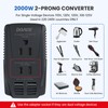 Upgraded 2000W 220V to 110V Converter for European Travel, Voltage