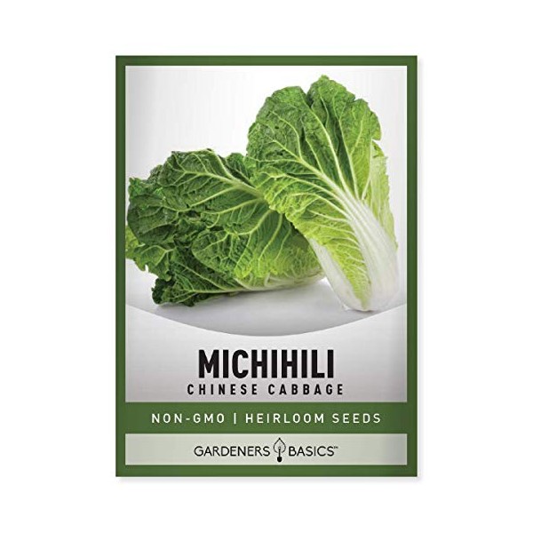 Michihili Chinese Cabbage Seeds for Planting - Napa Heirloom, Non-GMO