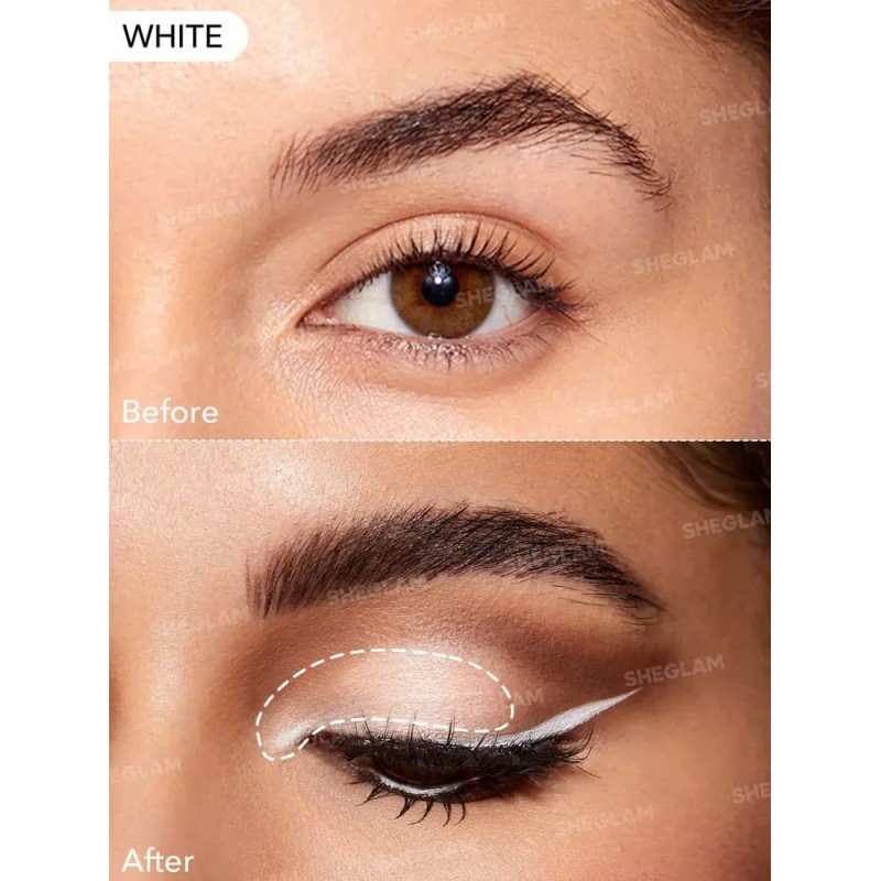 Sheglam Gel Delineador En Pomada Resistente A Manchas Blanco Mate