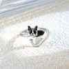 Boston Terrier Rings 925 Sterling Silver Dog Rings Cute Boston