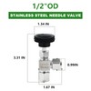 TAISHER 1PCS 304 Stainless Steel Compression Tube Square 90 Degree
