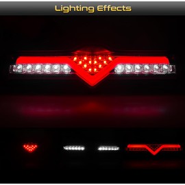 VIPMOTOZ Full LED Rear Bumper Center Backup Reverse Brake Light Tail Running Fog Lamp Assembly Replacement Compatible with 2013-2020 Subaru BRZ 2017-2020 Toyota 86 Chrome Housing Clear Lens, 1-Piece