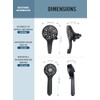 Cobbe High Pressure 3-Way Shower Head Combo, Hand Held Shower