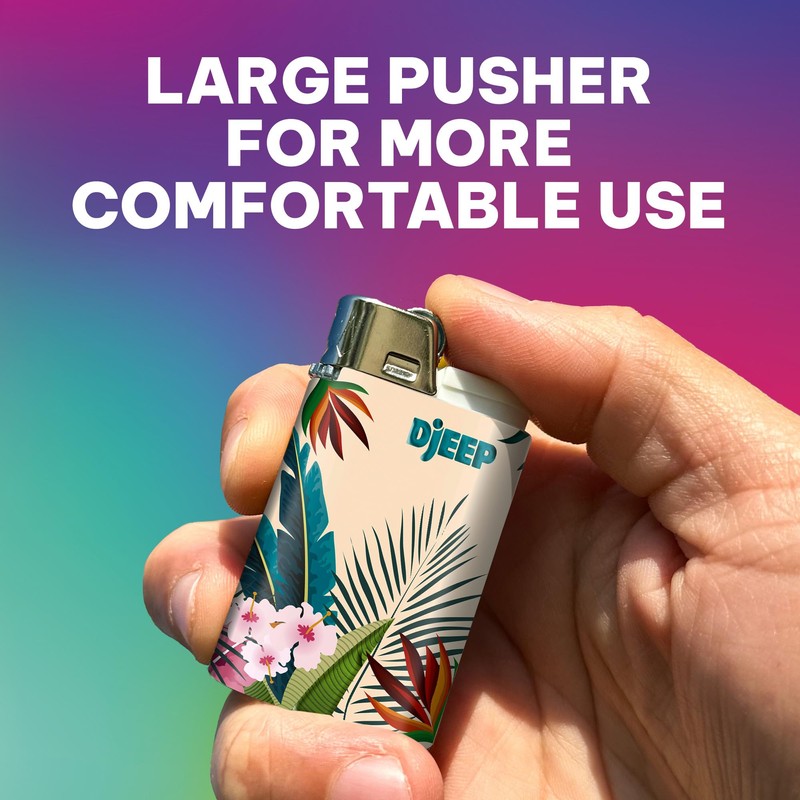 DJEEP Pocket Lighters, Vibrant Collection Textured Metallic, Colorful Unique Lighters,