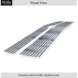 APS Compatible with 2014-2015 Chevy Silverado 1500 Stainless Steel Billet Grille S18-S05956C