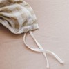 Tan Gingham Weighted Blanket Cover 48"x72", Taupe Soft Pre-Washed Microfiber