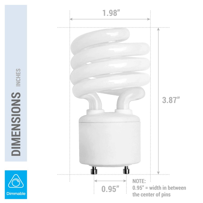 KOR Pack of 4 – 13 Watt Mini Spiral –