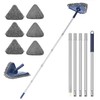 JEHONN Wall Cleaner Mop with Long Handle 82 Inches, 3-in-1