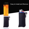 Lucklybestseller Retractable Leather Lighter Case Cover Holder Pouches Sleeve Keychain