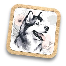 Golden Retriever Gift Idea Wooden Coaster - 20+ Breeds Available! – Gift for Dog Dad, Dog Mum, Lovers, Owners, Walkers, Groomers – Ideal Dog Themed Gift for Women, Men (Golden Retriever)
