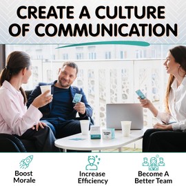 200 Conversation Cards for Teams - Meaningful Questions That Help Team Members Understand Each Other - Team Building Conversation Starter Card Game for Work - Office Icebreaker Conversation Card