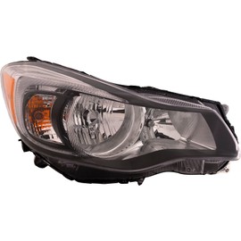 HEADLIGHTSDEPOT Headlight CAPA Certified Right Hand Passenger Side Compatible With Subaru Impreza XV Crosstrek 2012-2014 Sedan/Wagon