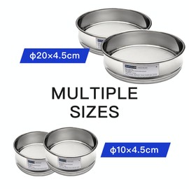 Lab Sieves 120 Mesh, Economy Test Sieve #120 Mesh, 4'' Diameter, 304 Stainless Steel Wire Cloth φ10×4.5cm