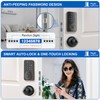 Fingerprint Door Lock Deadbolt with Handle Set – Smart Keyless