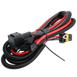 O-NEX HID Relay Harness 40A 12V 35W/55W Heavy Duty Universal for H1 H3 H7 H10 H11 9005 9006 9145 5202 880 Xenon HID Battery Wiring Kit