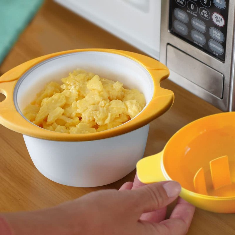 Microwave Egg Cooker Poacher Scramble Omelet Eggwich Maker with Silicone