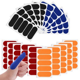 Larrel 100PCS Bowling Tape, 2.8x7.5cm/1.1x3inch Bowling Finger Tape, 4 Colors Bowling-Ball Thumb Tapes, Bowler Protective Tapes for Women and Men, Bowling-Accessories for Bowlers Exercise Sport