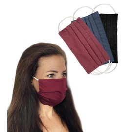 Community Masks Set of 3 Unisex Reversible Mouth Guard Mask Mouth and Nose Protection Reversible Mask with Motif Cotton BCI Washable