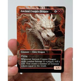 Ancient Copper Dragon Proxy Card with Custom designed art