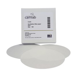 Camlab 1171077 Grade 113 [2] Qualitative Filter Paper, Medium Filtering, 55 mm Diameter (Pack of 100)