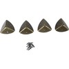 PoorHippo - Protectores de esquina de bronce de 40 mm