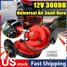 Gearzaar 2) 12V 300DB Super Loud Train Horn Waterproof For Motorcycle Car Truck SUV Boat
