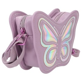 Depesche TOPModel Fairy Love 12784 Handbag in Mauve with Butterfly Motif Holo Effect and Adjustable Shoulder Strap