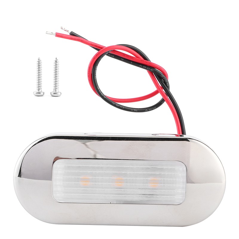 12V DC LED Walkway Courtesy Light Oval Shape 3 Lamp
