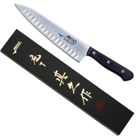 MAC Japanese MAC TH-80 Chef Series 8" Blade Kitchen Knife w/ Dimples Made in Japan