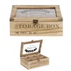 Teebox 6Fächer 24x16,5x8,5cm Vintage Teekistchen Teebeutelbox Teekiste Teedose