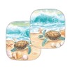 XYZCANDO Beach Turtle Windshield Sun Shade 2-Piece Reflect UV Sun