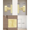 Goldenwarm Gold Dummy Door Knobs Interior, Brushed Gold Dummy Door