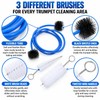 3-Piece Trumpet Cleaning Brush Kit for Instrument Maintenance – Manual