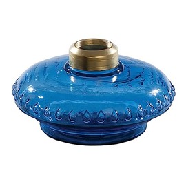 B&P Lamp® Medium Blue Glass No. 2 Glass Bracket Lamp Font
