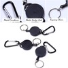 JYTDBCS Retractable Badge Reels, Retractable Keyring Extendable Key Chain Heavy