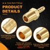 HARFINGTON 5pcs 1/8" to 1/8" NPT Male Brass Hose Barb