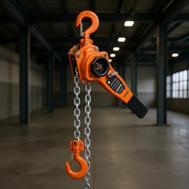 New Manual Lever Chain Hoist 1T 10FT Lift G80 Alloy Steel Dual Pawl Brake Industrial Use OrangeLoad: 1 T, raise height: 10 FT