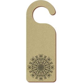 'Lineart Mandala' 200mm x 72mm Door Hanger/Sign (DH00041393)