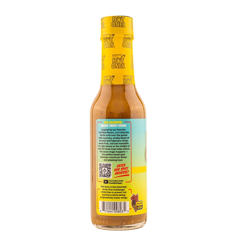 Hot Ones Los Calientes Verde Hot Sauce Made With Natural