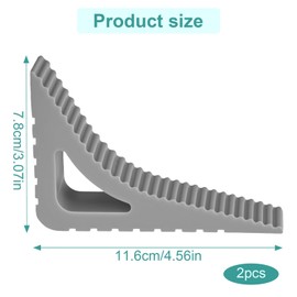 Set of 2 Window Stoppers, Door Stops, Rubber Window Clamps and Tilt Protection Window Stoppers without Drilling, Non-Slip Wedge, Ideal for Families & Clamping Protection, Door Stopper