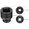 sourcing map 2pcs 4 Point Square Socket 1/2" Drive 24mm