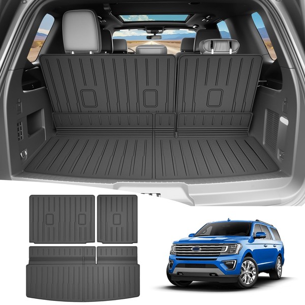 HUYINPJ Cargo Mat Compatible with 2018-2024 Ford Expedition/Lincoln Navigator Cargo