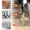 Nvanvmm 5Pcs Wood Countersink Drill Bit Set with 2Pcs Counter