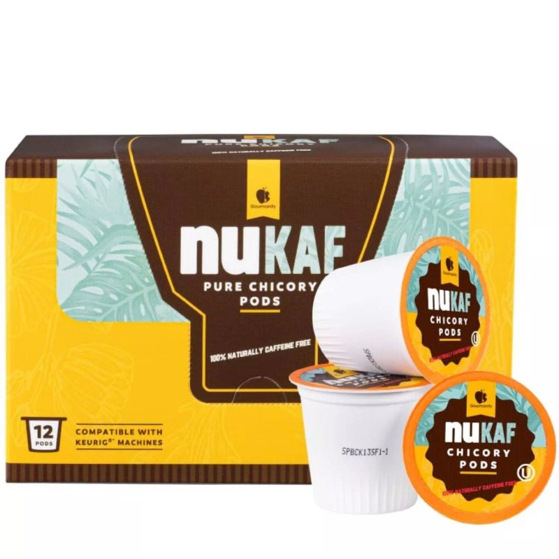 nuKAF Chicory Coffee Keurig K Cups 100% Chicory Root Coffee
